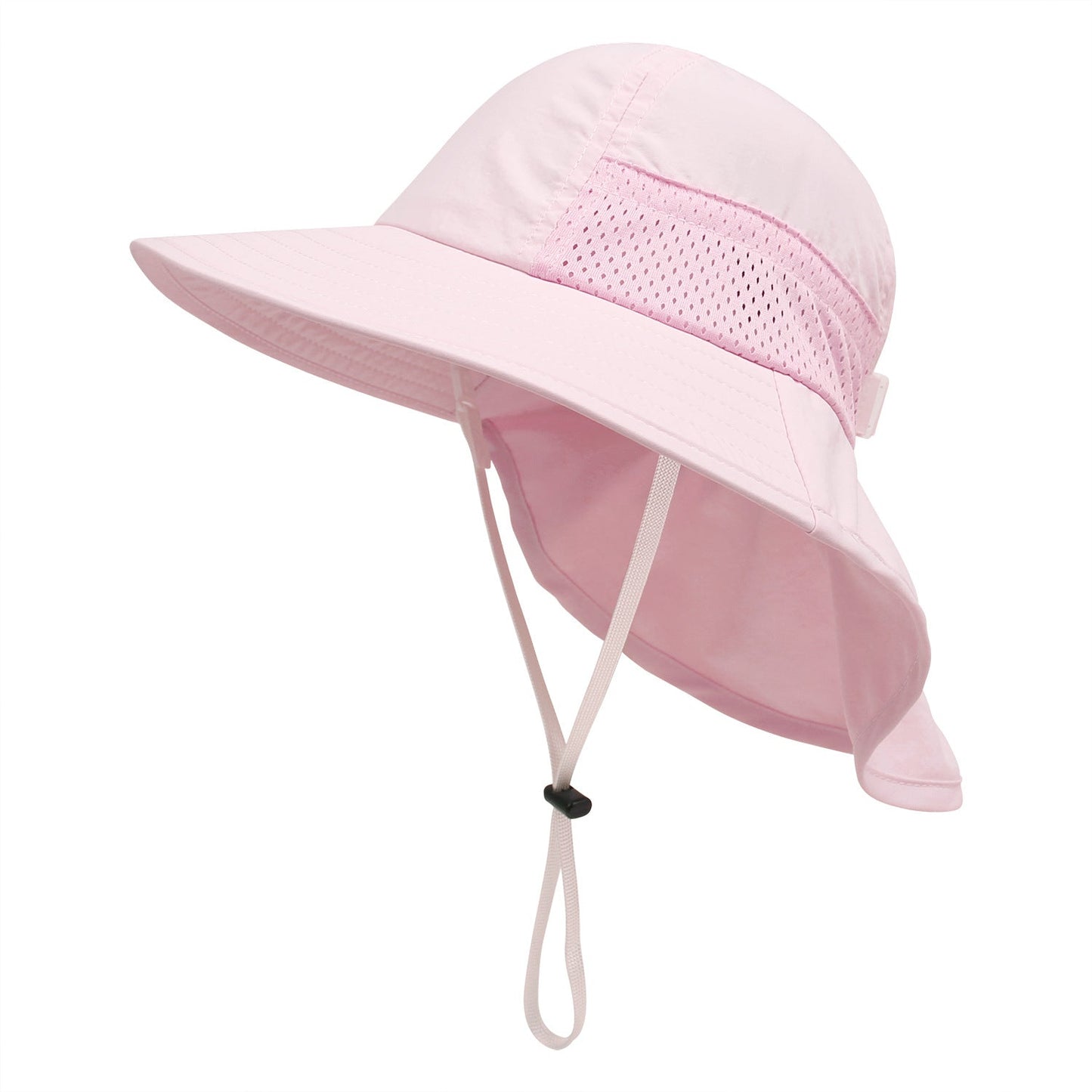 Cappello a secchiello per bambini con protezione solare in mesh leggero e traspirante