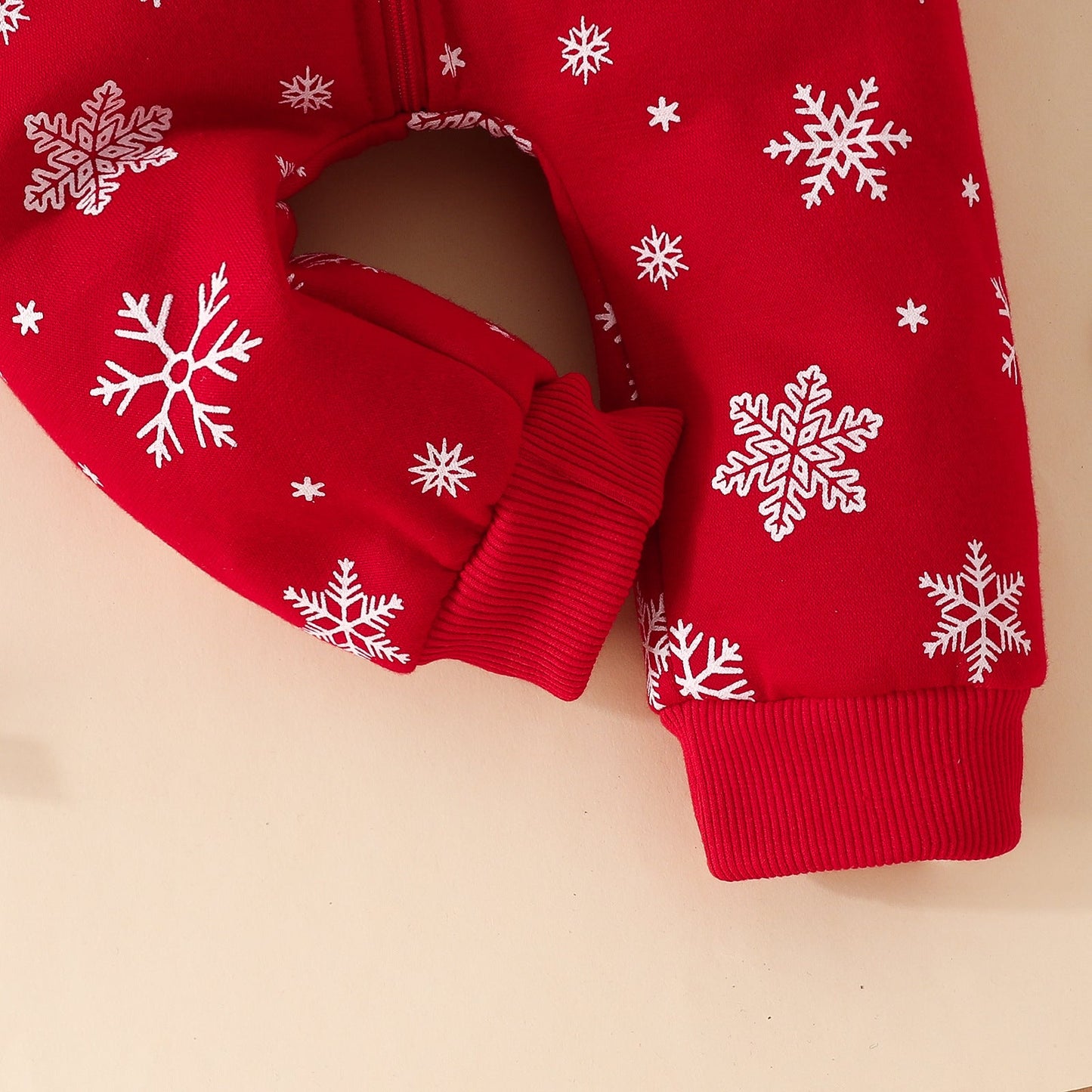 Christmas Snowflake Long Sleeve Onesie for 20-28 inch Dolls