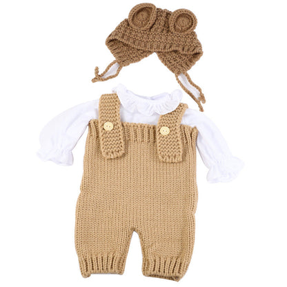 3 Piece Knitted Reborn Doll Clothes for 22-24 inch Reborn Dolls