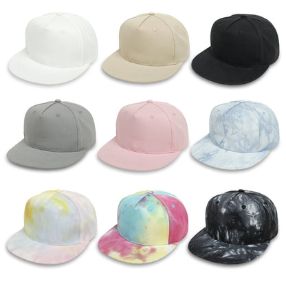 Solid Color Tie Dye Hip Hop Kids Baseball Cap