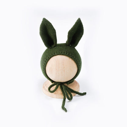 Bunny hat in stretch mohair