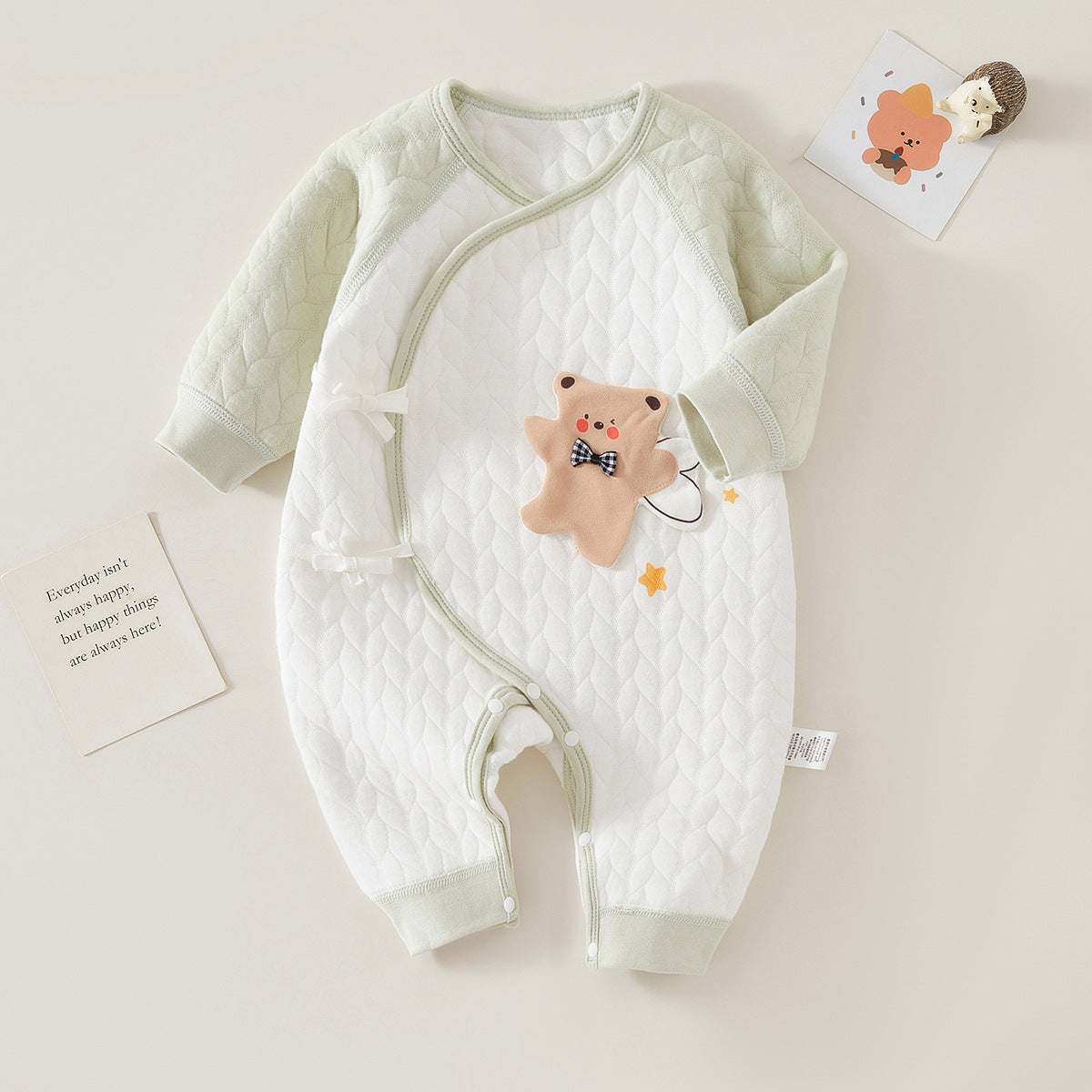 Little Bear Warm Long Sleeve Onesie for 20-27 inch Reborn Dolls