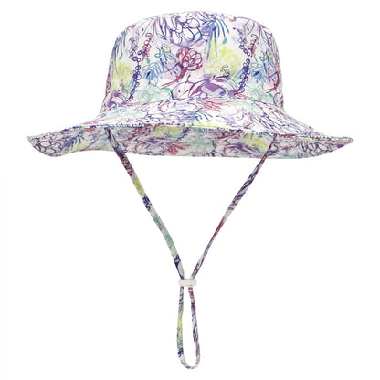 New children's bucket hat with breathable sun protection