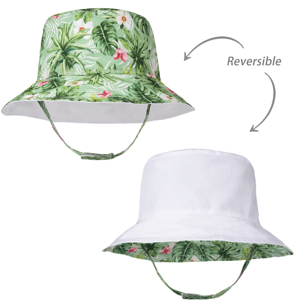 Multicolor Double Sided Sun Protection Kids Bucket Hat