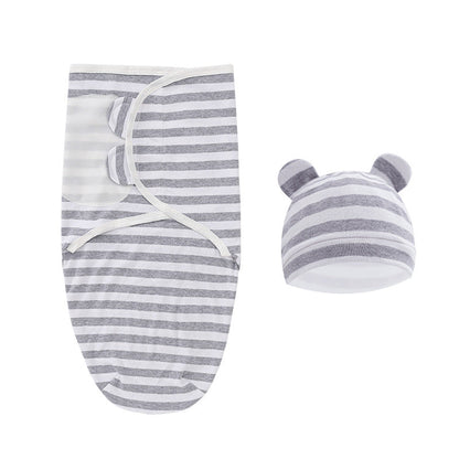 Striped baby changing sleeping bag set of 2 pieces