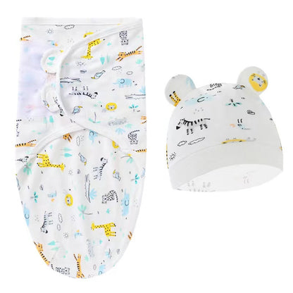 giraffe Sleeping bag changing table for newborn baby fetal cap set of 2 pieces