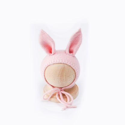 Bunny hat in stretch mohair