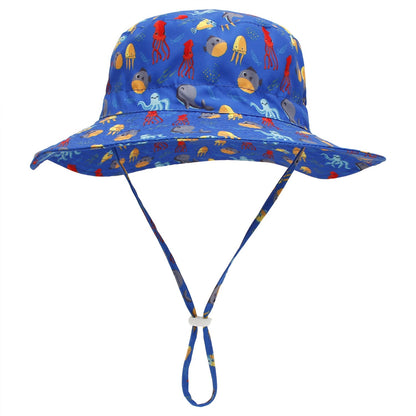 New children's bucket hat with breathable sun protection