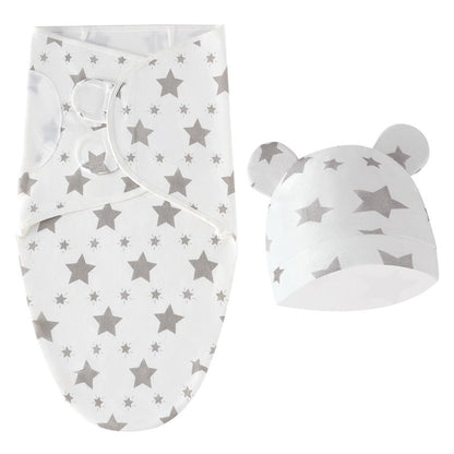 Star Newborn baby changing sleeping bag with fetal cap set of 2 pieces