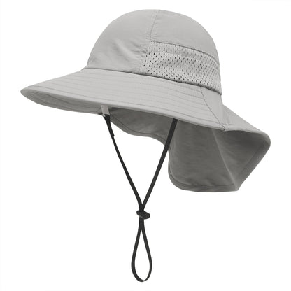 Lightweight and breathable mesh sun protection bucket hat for kids