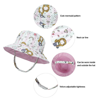 Outdoor Cartoon Print Kids Bucket Hat