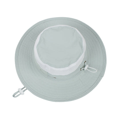 Outdoor kids sun hat with mesh joints