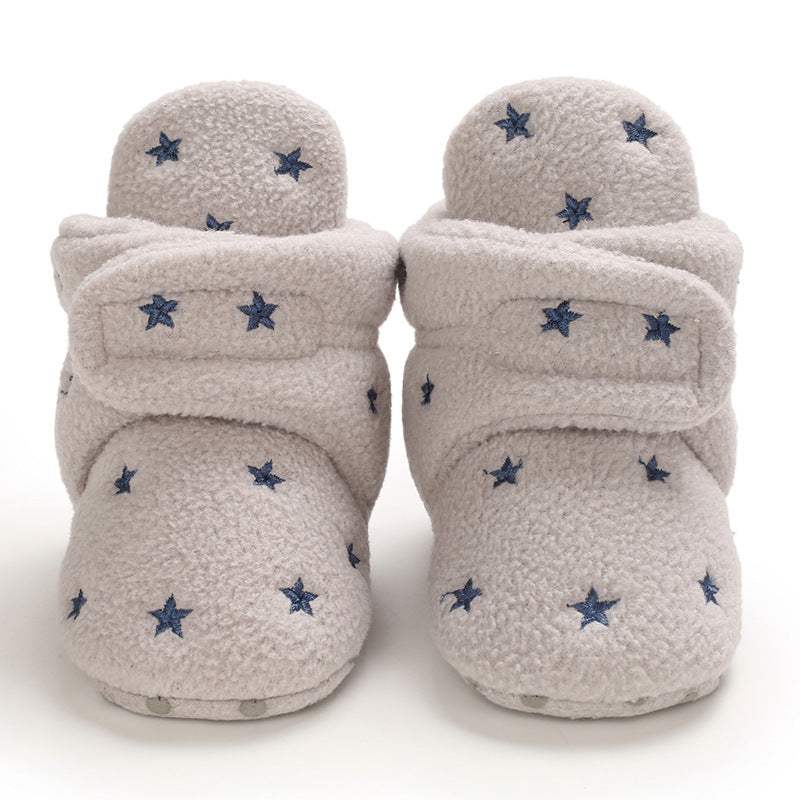 Cute plush soft sole shoes for 20-24 inch Reborn Dolls