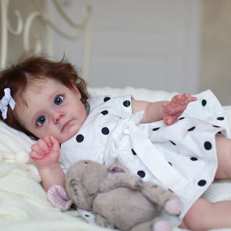 23 Inch Sweet Hilda Open Eyes Reborn Doll Girls