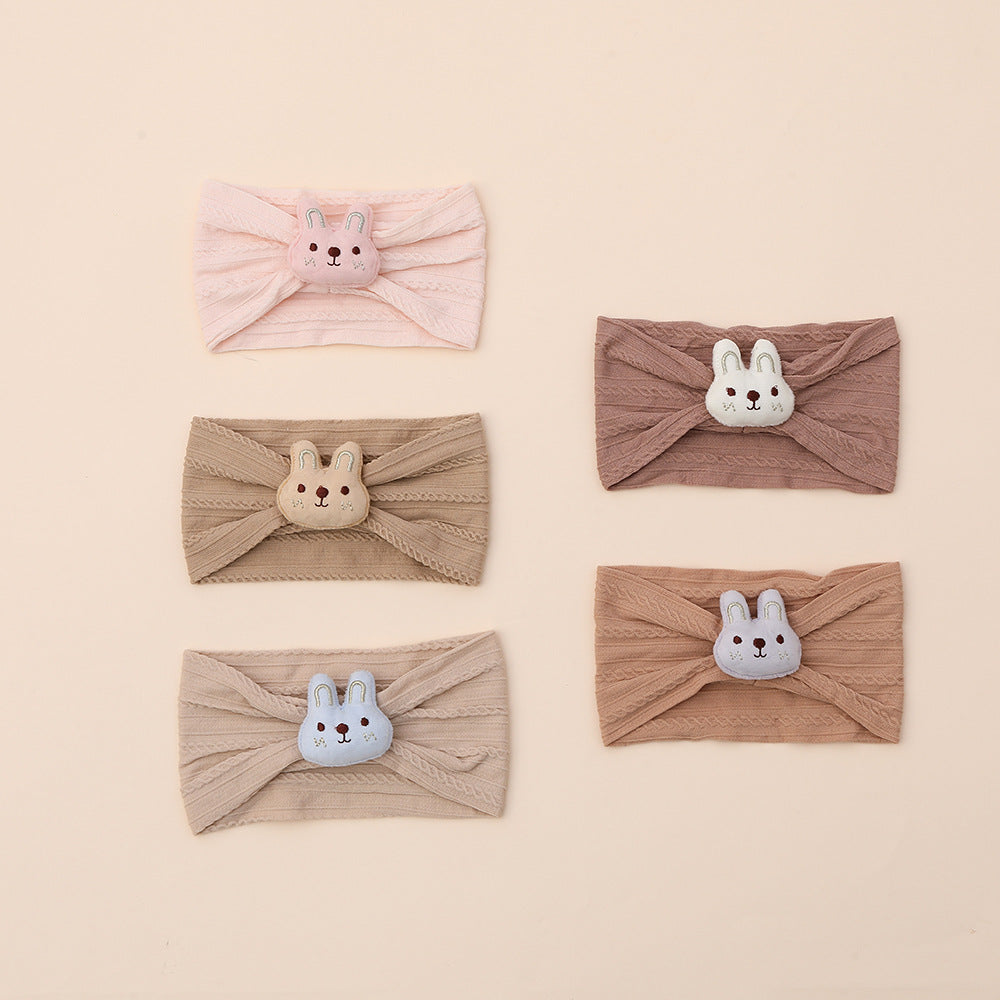 Cute nylon hair band with bunny