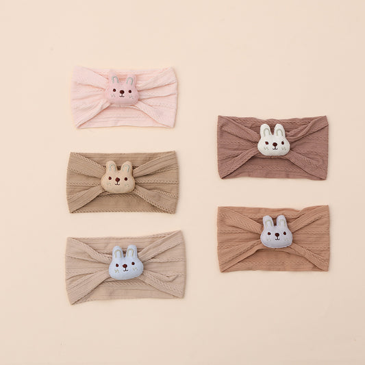 Cute nylon hair band with bunny