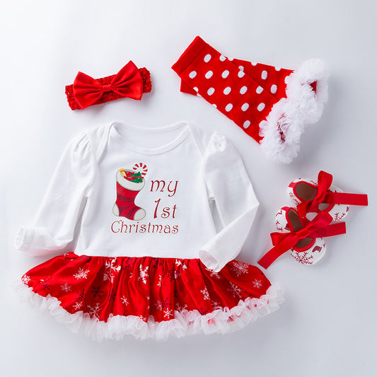 4 Piece Christmas Outfit for 21-23 Inch Reborn Dolls