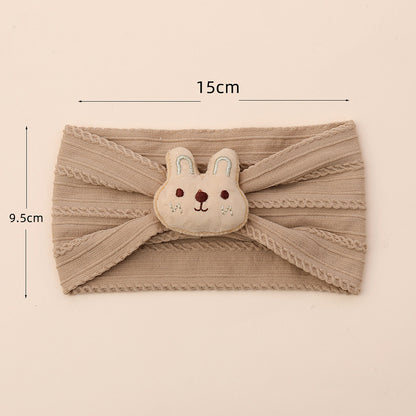 Cute nylon hair band with bunny