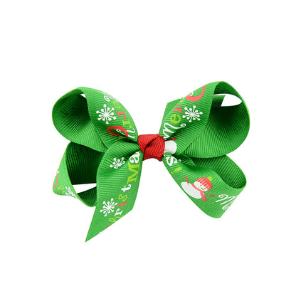 Christmas bow 4.5 cm hairpin