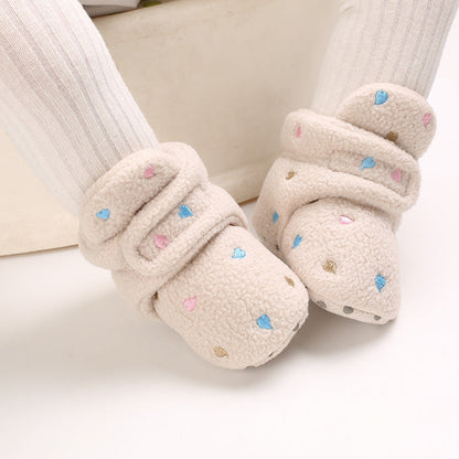 Cute plush soft sole shoes for 20-24 inch Reborn Dolls