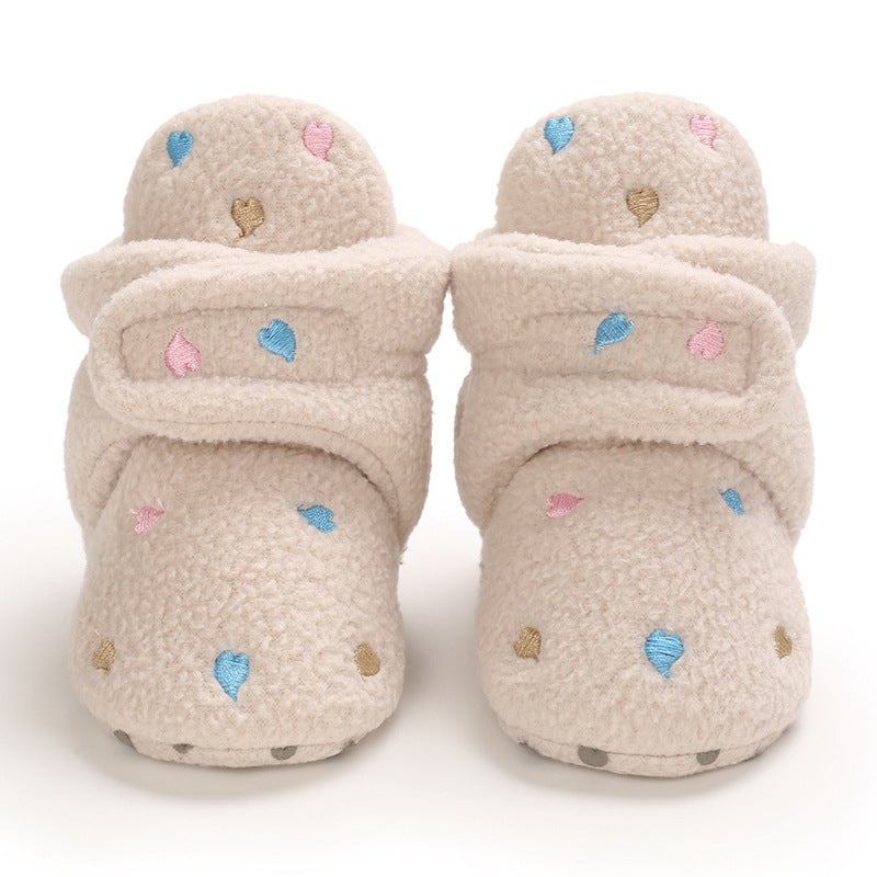 Cute plush soft sole shoes for 20-24 inch Reborn Dolls