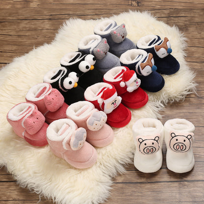 Cute plush soft sole shoes for 20-24 inch Reborn Dolls