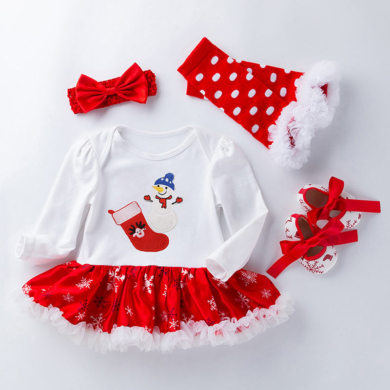 4 Piece Christmas Outfit for 21-23 Inch Reborn Dolls