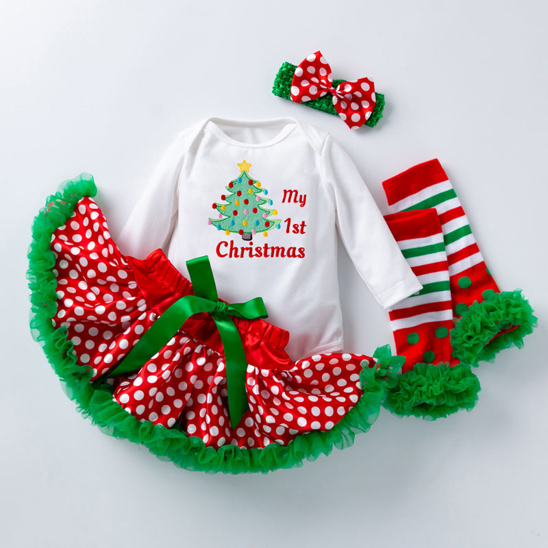 4 Piece Christmas Outfit for 21-23 Inch Reborn Dolls