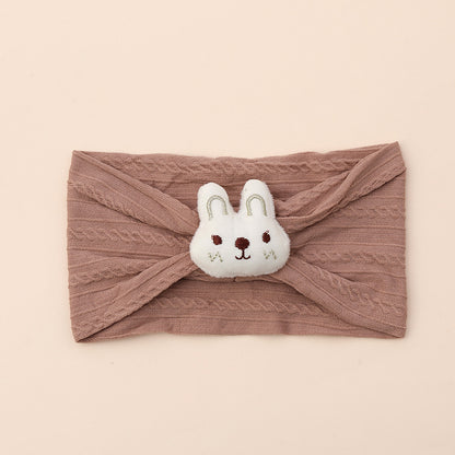 Cute nylon hair band with bunny