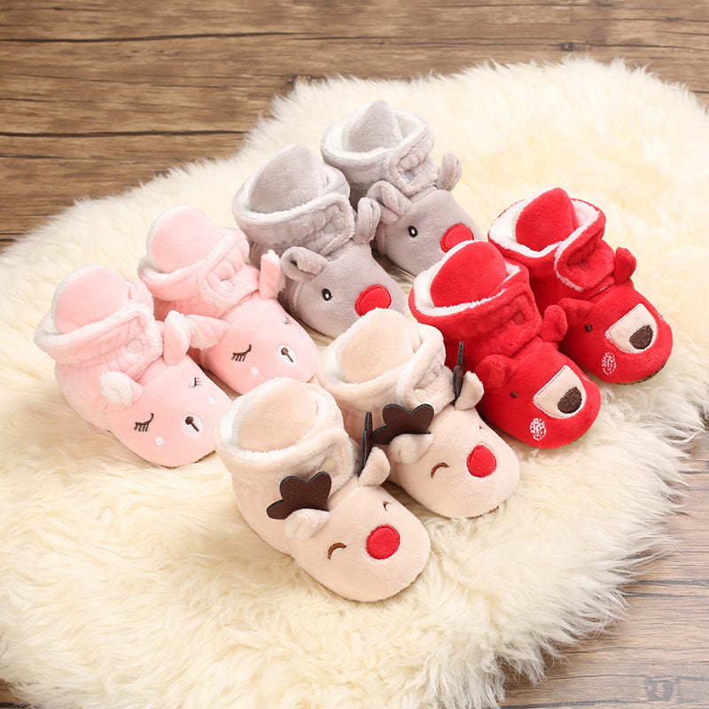 Elk Plush Shoes for 20-24 inch Reborn Dolls