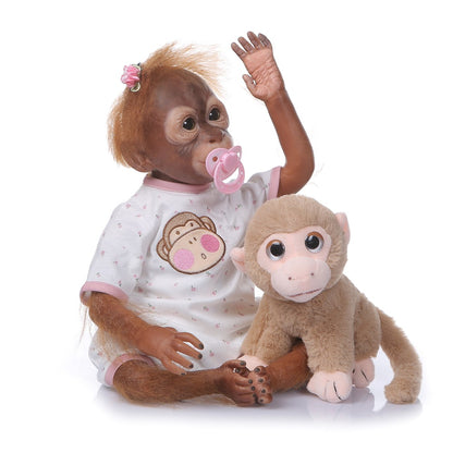 21 inch highly detailed handmade Reborn Monkey painting