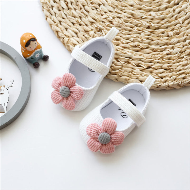 Lovely Flower Soft Sole Shoes for 20-24 inch Reborn Dolls