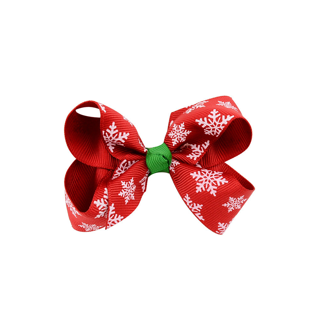 Christmas bow 4.5 cm hairpin