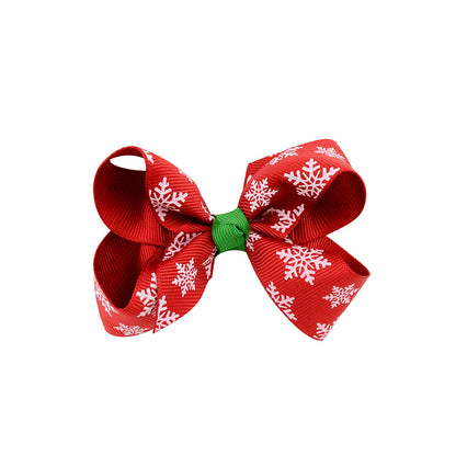 Christmas bow 4.5 cm hairpin