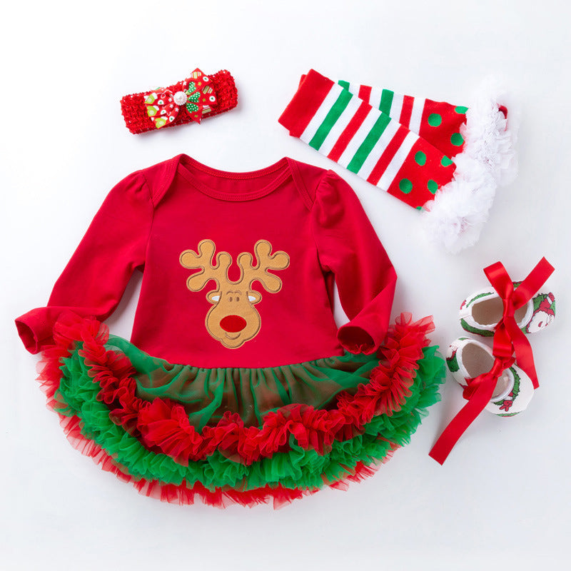 4 Piece Christmas Outfit for 21-23 Inch Reborn Dolls