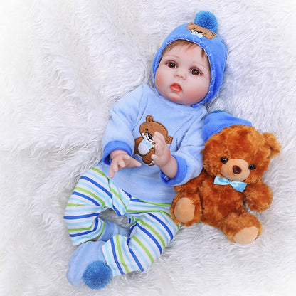 22 inch 55cm lifelike reborn dolls with yellow duck cloth