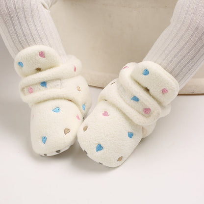 Cute plush soft sole shoes for 20-24 inch Reborn Dolls