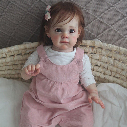 22 Inch Sweet Larry Brown Eyes Reborn Doll Girls