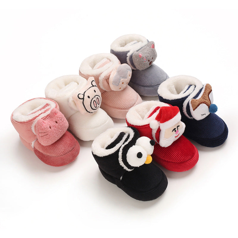 Cute plush soft sole shoes for 20-24 inch Reborn Dolls