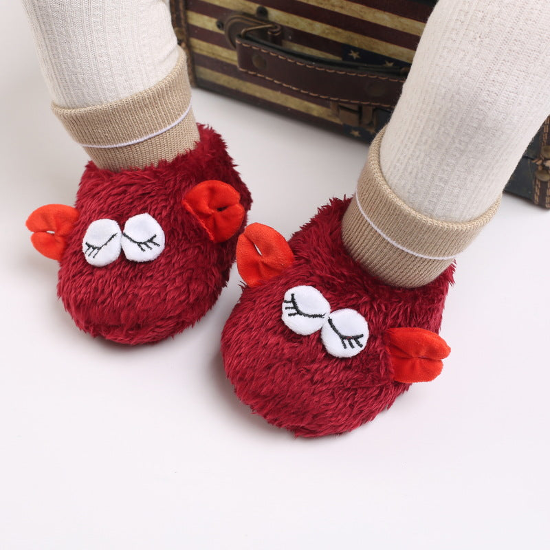 Cute plush soft sole shoes for 20-24 inch Reborn Dolls