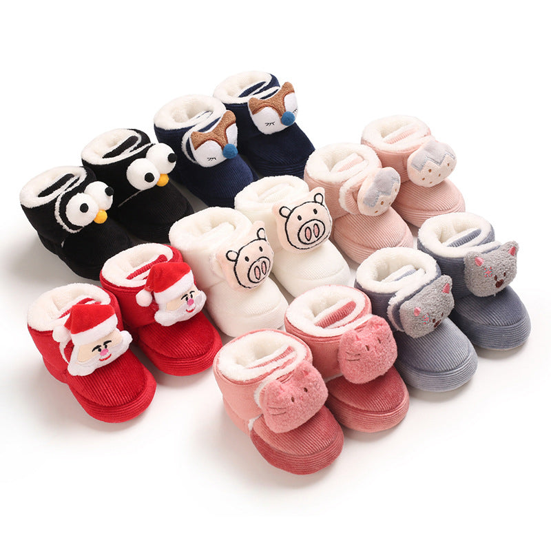 Cute plush soft sole shoes for 20-24 inch Reborn Dolls