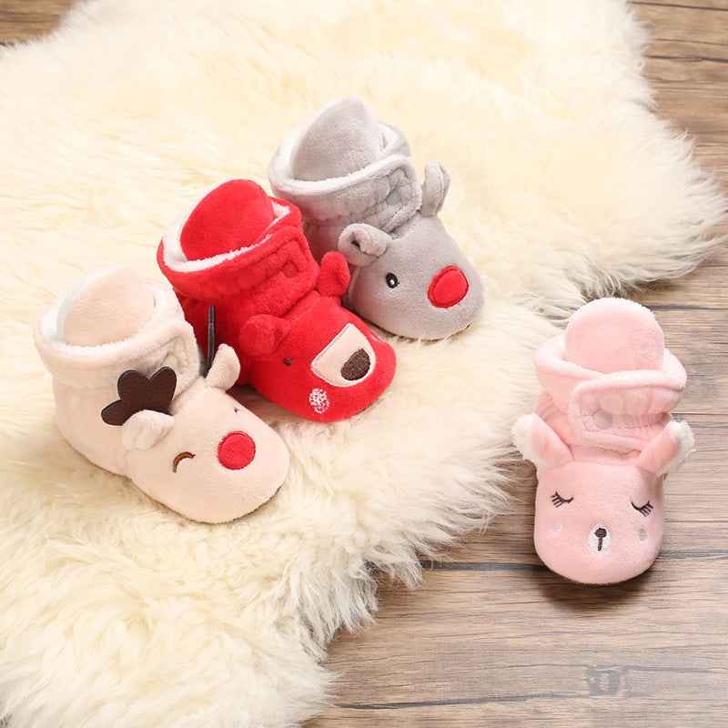 Elk Plush Shoes for 20-24 inch Reborn Dolls