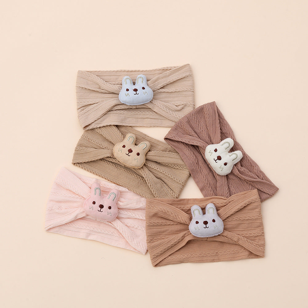 Cute nylon hair band with bunny