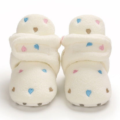 Cute plush soft sole shoes for 20-24 inch Reborn Dolls