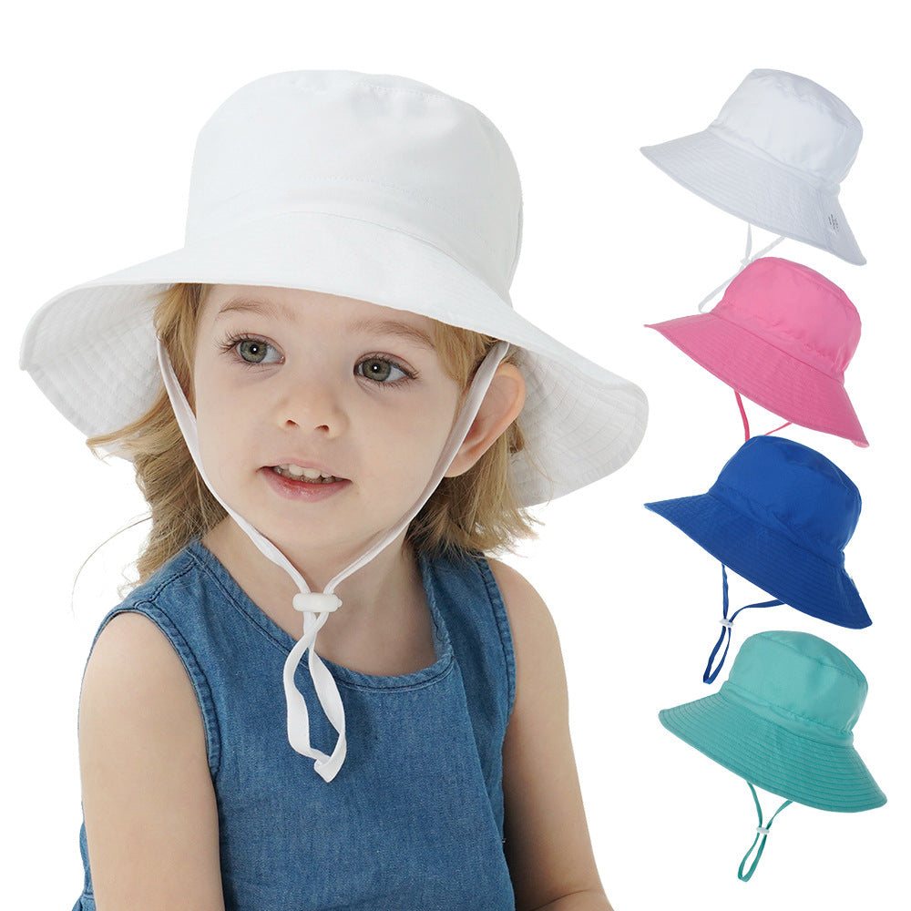 New children's bucket hat with breathable sun protection