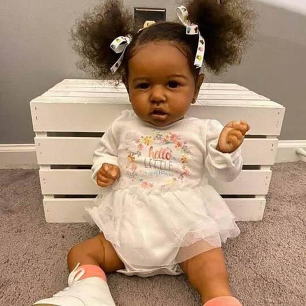 Real Life 22 inch Diaz Reborn Dolls African American Girls