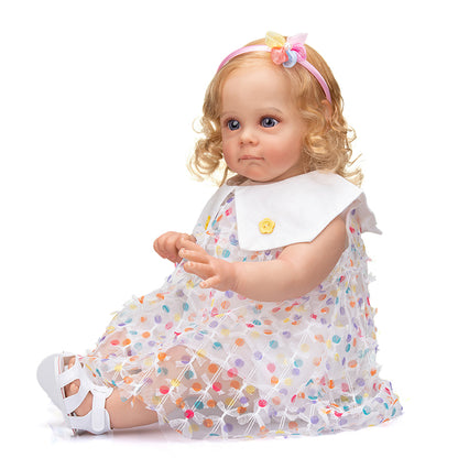 22 inch lifelike reborn Girl dolls with laurel blonde hair