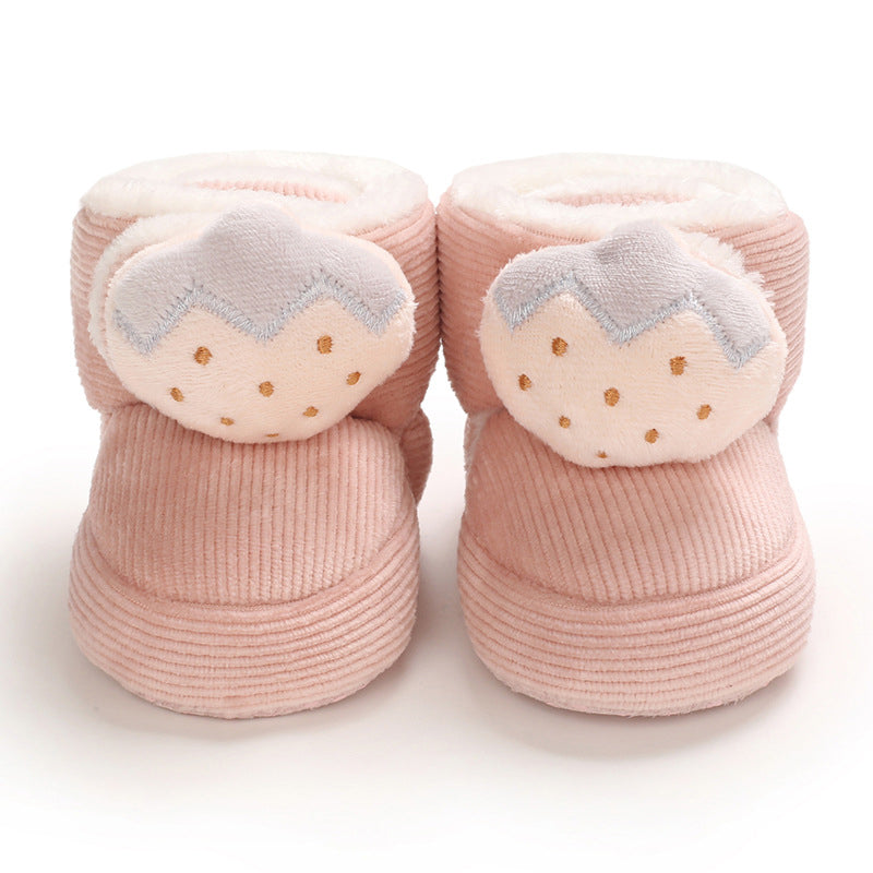 Cute plush soft sole shoes for 20-24 inch Reborn Dolls