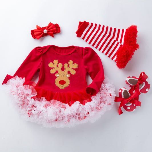 4 Piece Christmas Outfit for 21-23 Inch Reborn Dolls